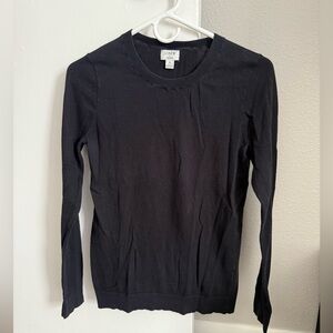 J.Crew Black Teddie Knit Top